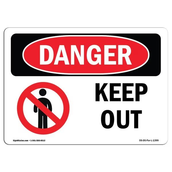 OSHA Danger Sign, 10